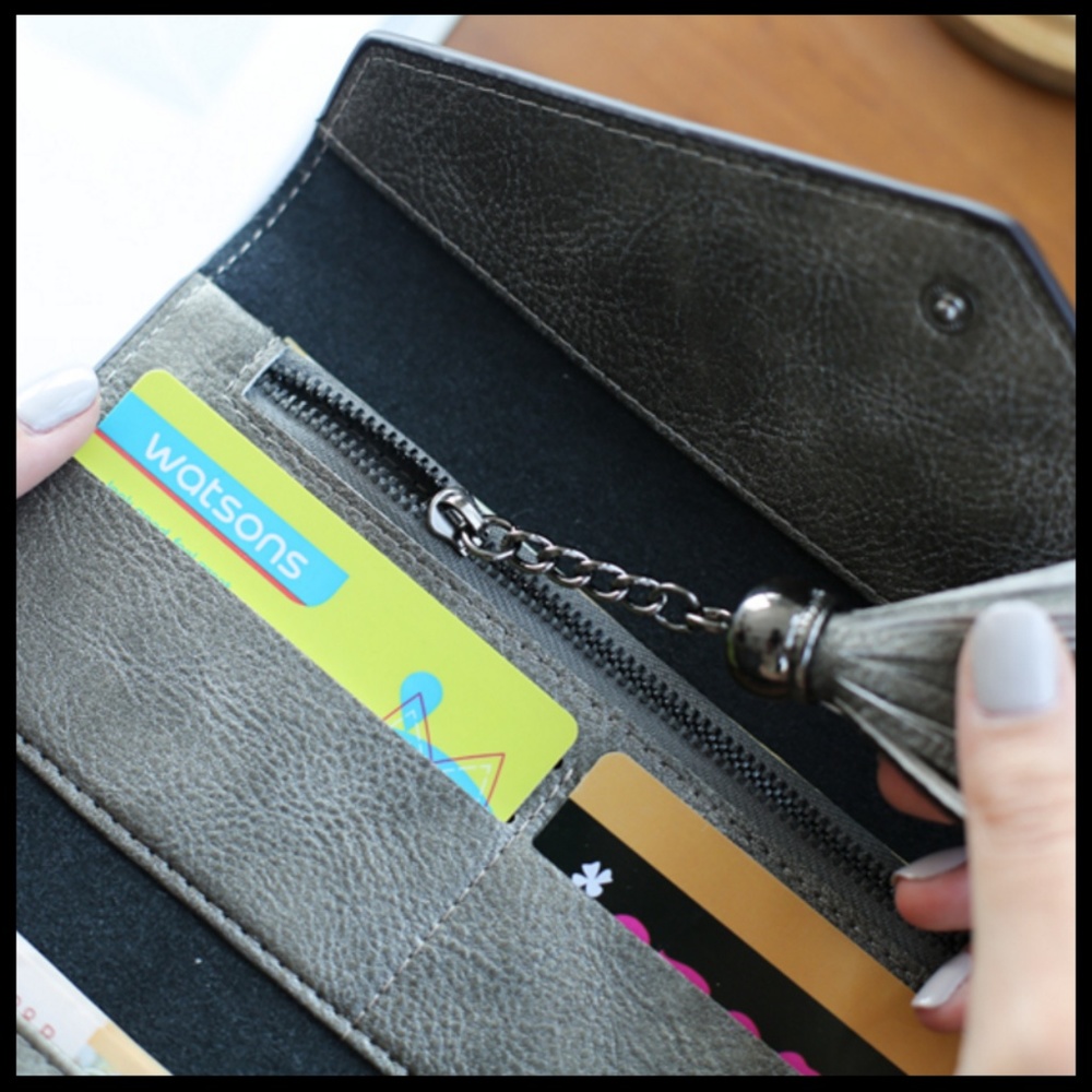 NEW MELODY Multion Function Tassel Wallet - Picture 7 of 8